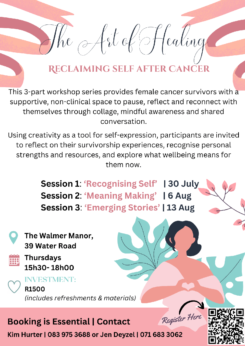 The Art of Healing workshop series poster