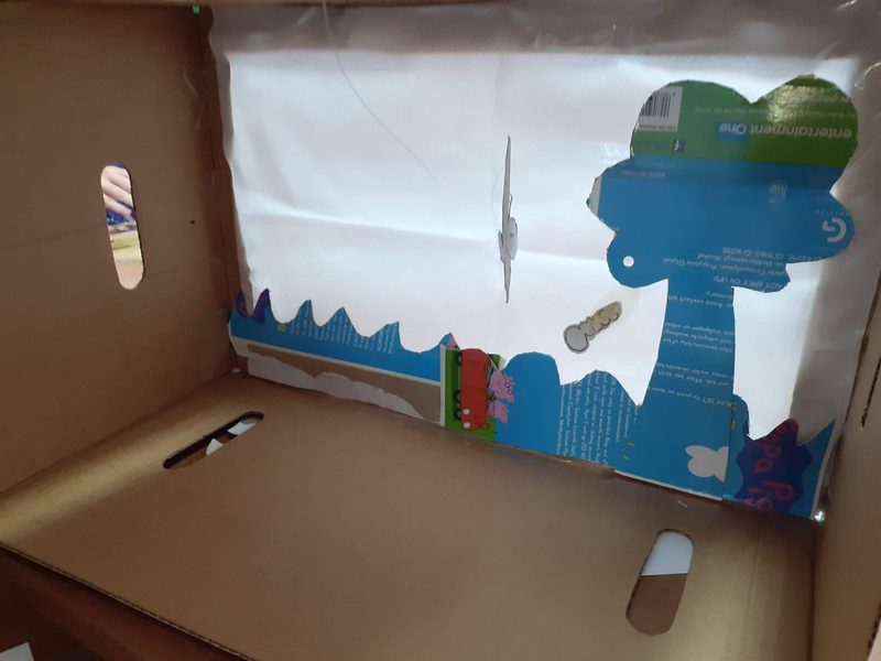 Inside a light-box